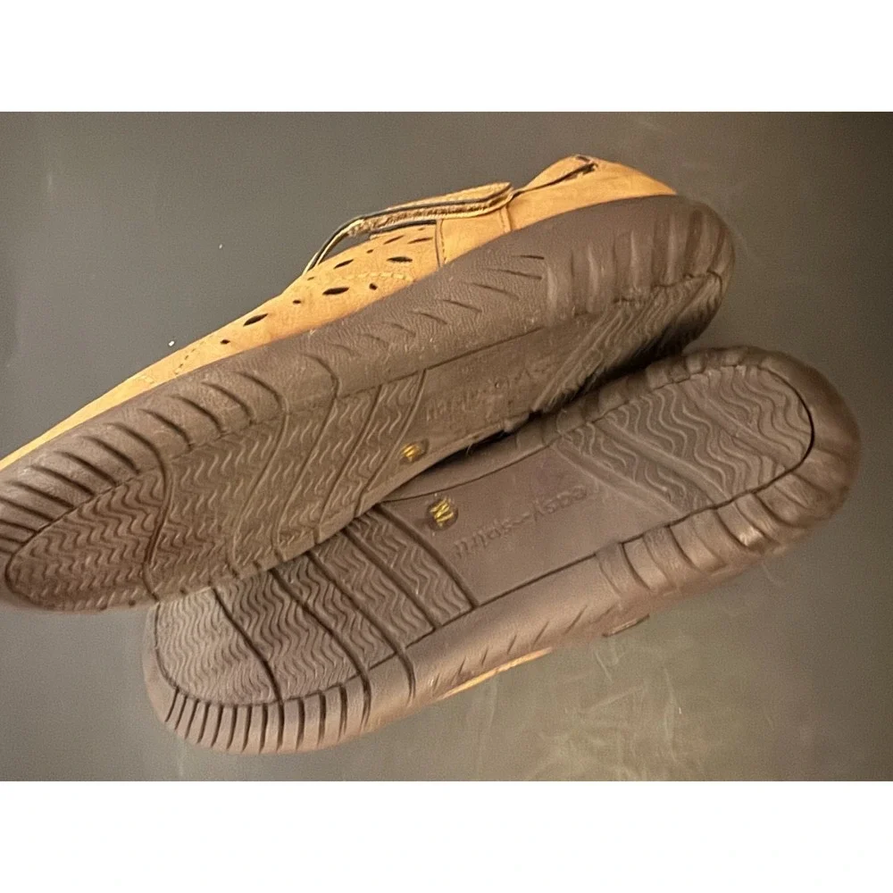 Easy Spirit Womens Mary Jane Comfort Flats Hook and Loop Strap Tan Size 7 - Picture 8 of 8